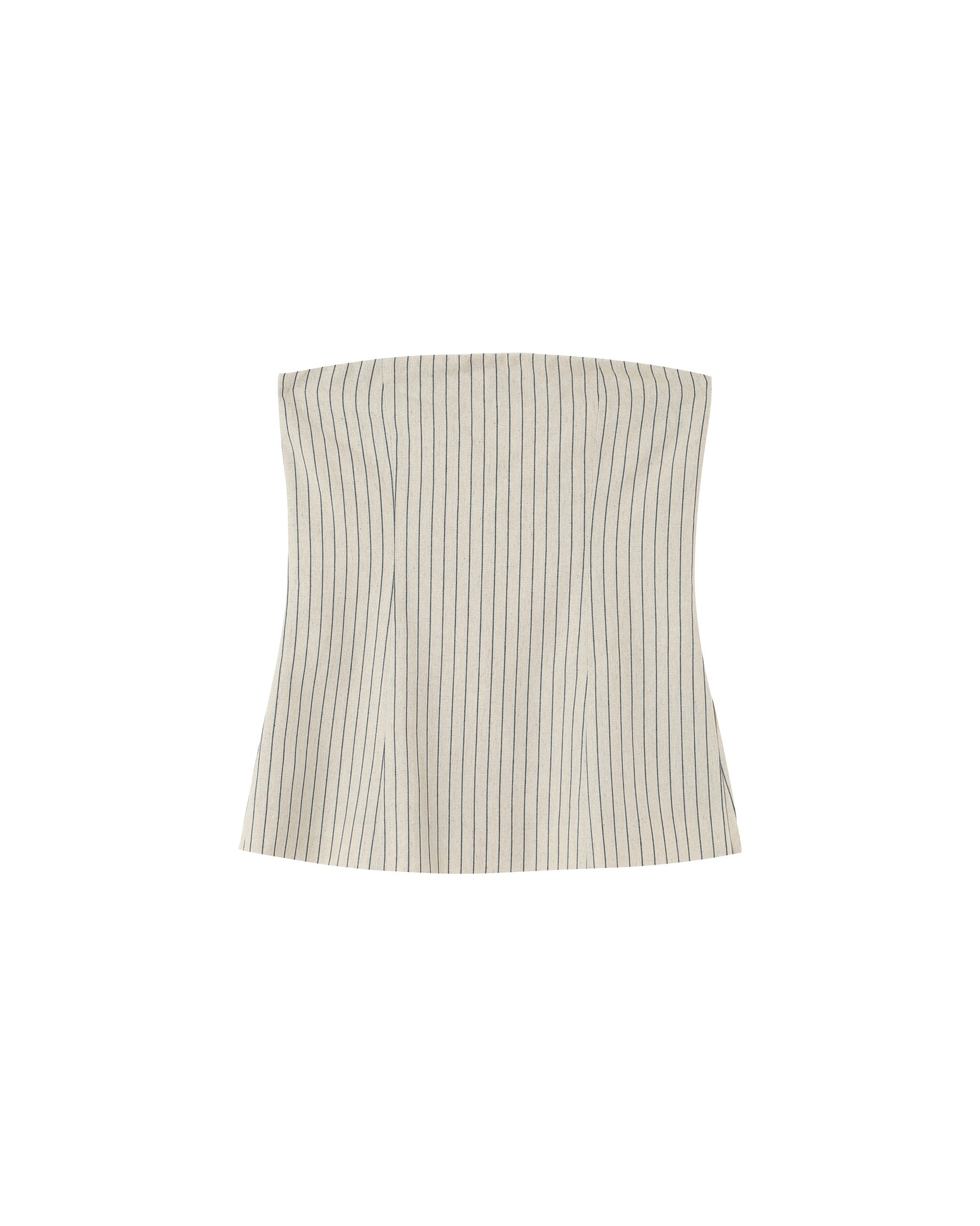 Top bustier rayures beige Portman
