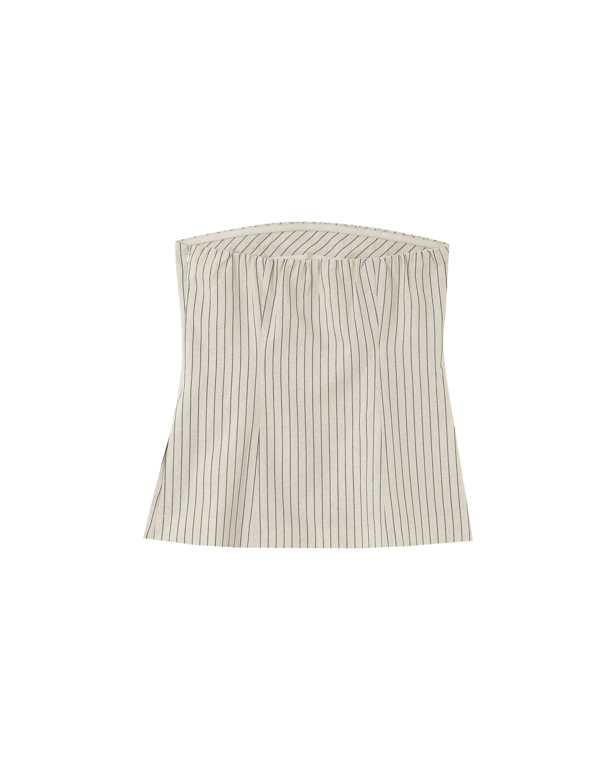 Top bustier rayures beige Portman