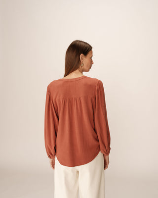 BLOUSE TERRACOTTA PORTRAIT
