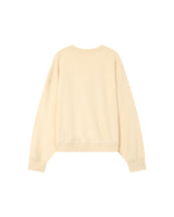 Oversized crop sweatshirt beige Positive