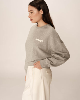 SWEATSHIRT GRIS POSITIVE