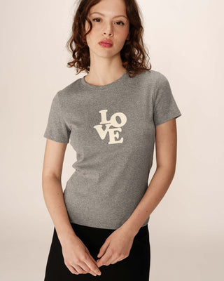 T-SHIRT BEIGE POUSSIN