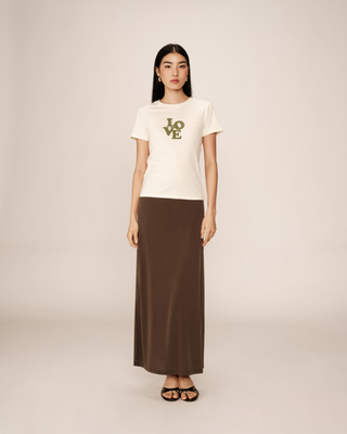 T-SHIRT BEIGE POUSSIN