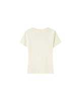 T-shirt message imprimé beige Poussin