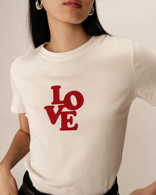 T-SHIRT ECRU POUSSIN