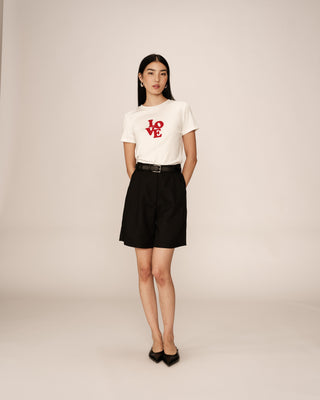 T-SHIRT ECRU POUSSIN