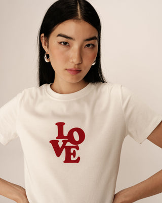 T-SHIRT ECRU POUSSIN