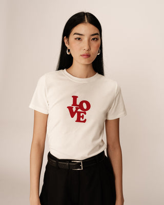 T-SHIRT ECRU POUSSIN