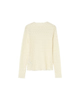 Top transparent en dentelle ecru Prairie