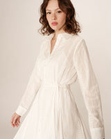Robe chemise courte ecru Praline