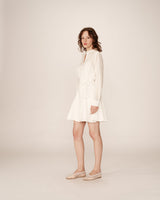 Robe chemise courte ecru Praline