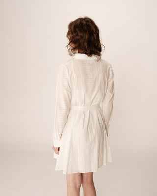 ROBE COURTE ECRU PRALINE