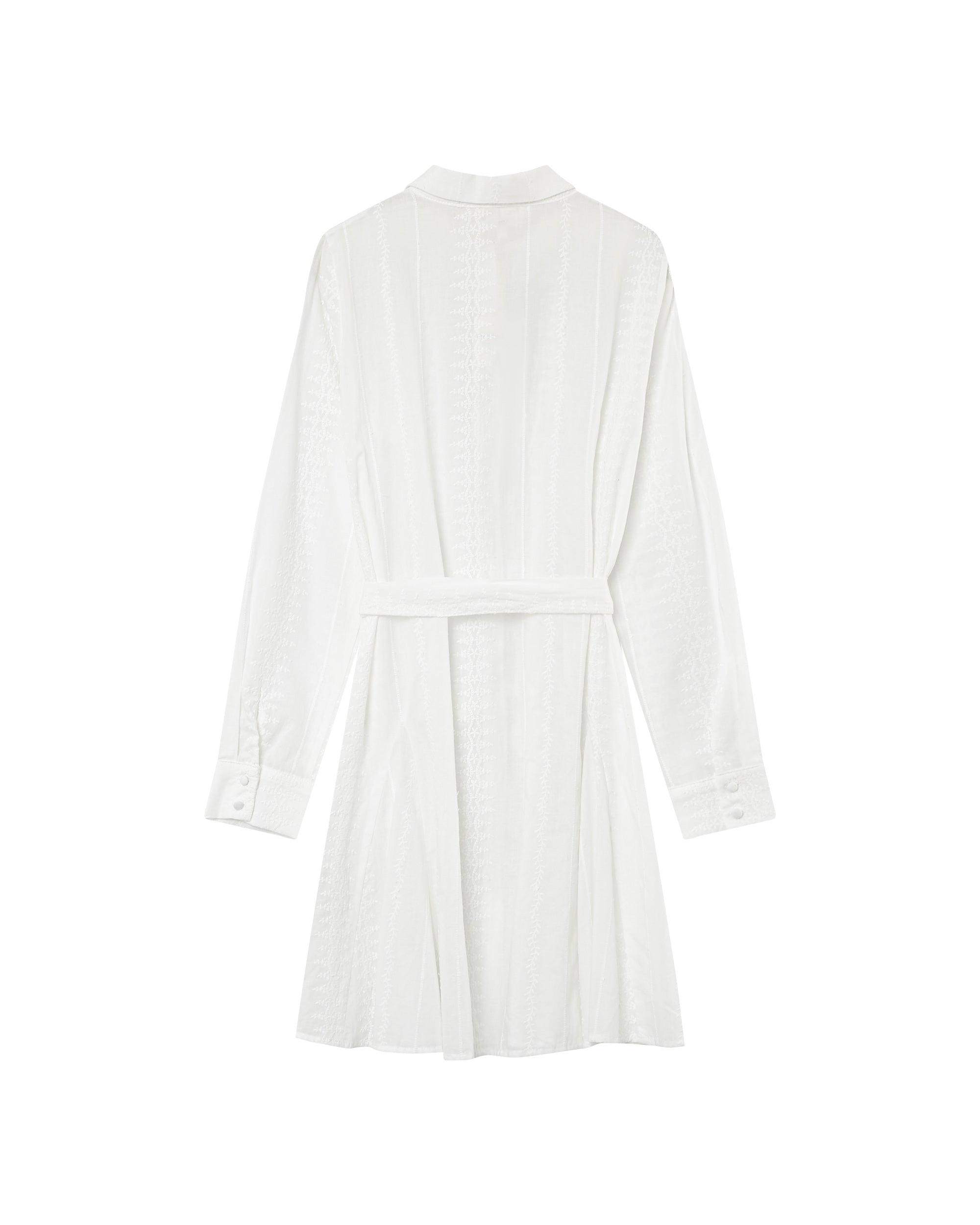 Robe chemise courte ecru Praline