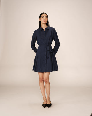 ROBE COURTE MARINE PRALINE