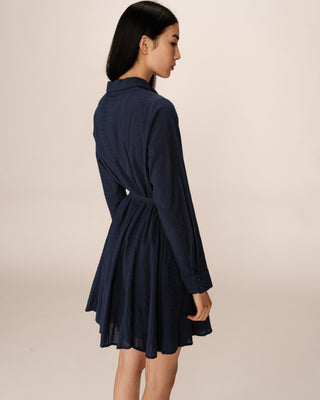 ROBE COURTE MARINE PRALINE