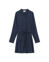 Robe chemise courte marine Praline
