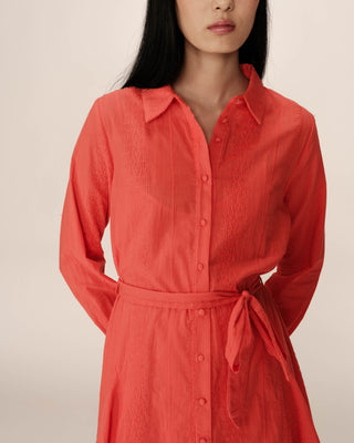 ROBE COURTE ROUGE PRALINE