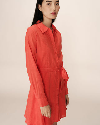 ROBE COURTE ROUGE PRALINE