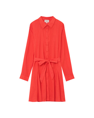 ROBE COURTE ROUGE PRALINE