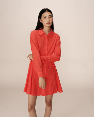 ROBE COURTE ROUGE PRALINE