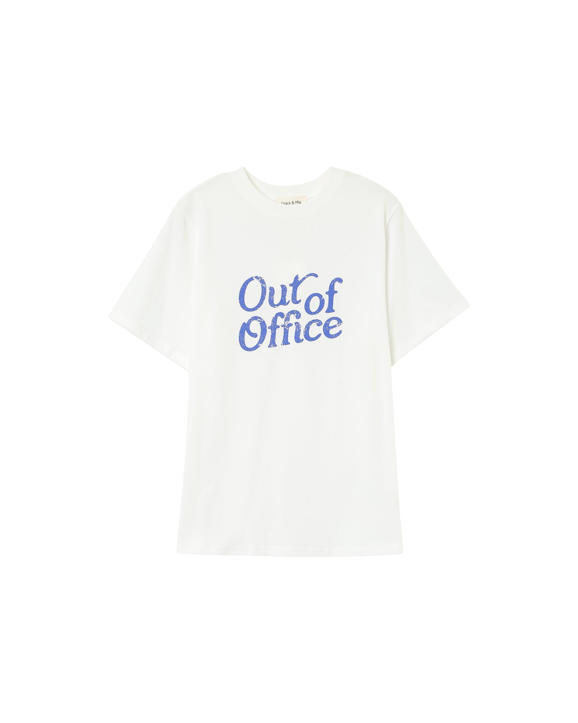 Printed message t-shirt ecru Prelude_13153