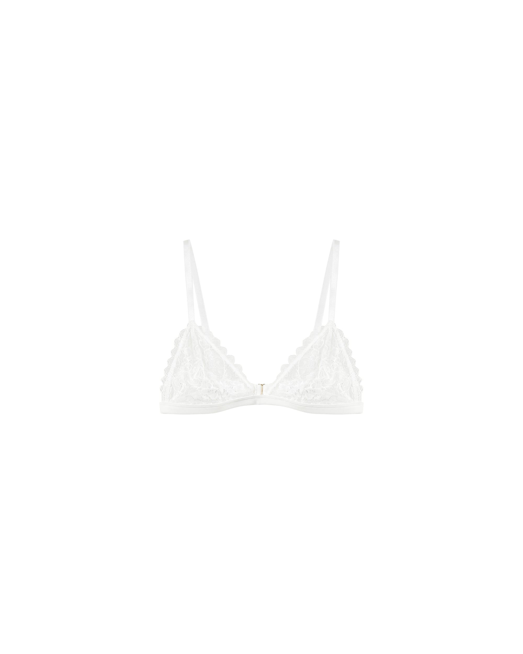 Bralette en dentelle ecru Presley