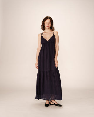 ROBE LONGUE MARINE PRETTY