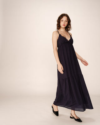 ROBE LONGUE MARINE PRETTY