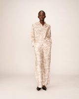 Patterned shirt beige Primo_13140