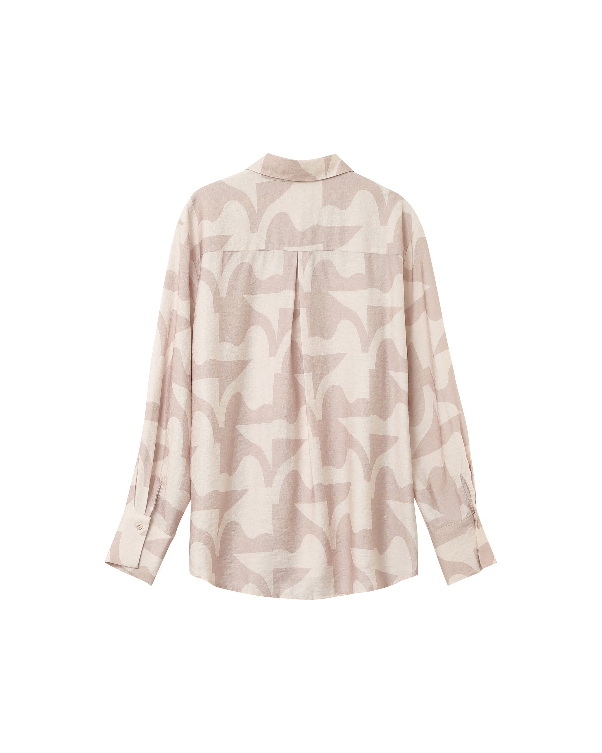 Patterned shirt beige Primo_13140