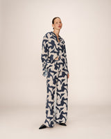 Patterned shirt navy Primo_13140