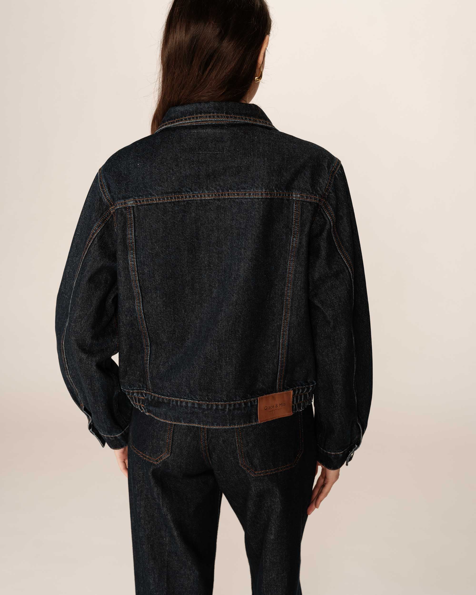 Denim jacket dark blue Primrose