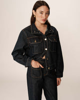 Denim jacket dark blue Primrose