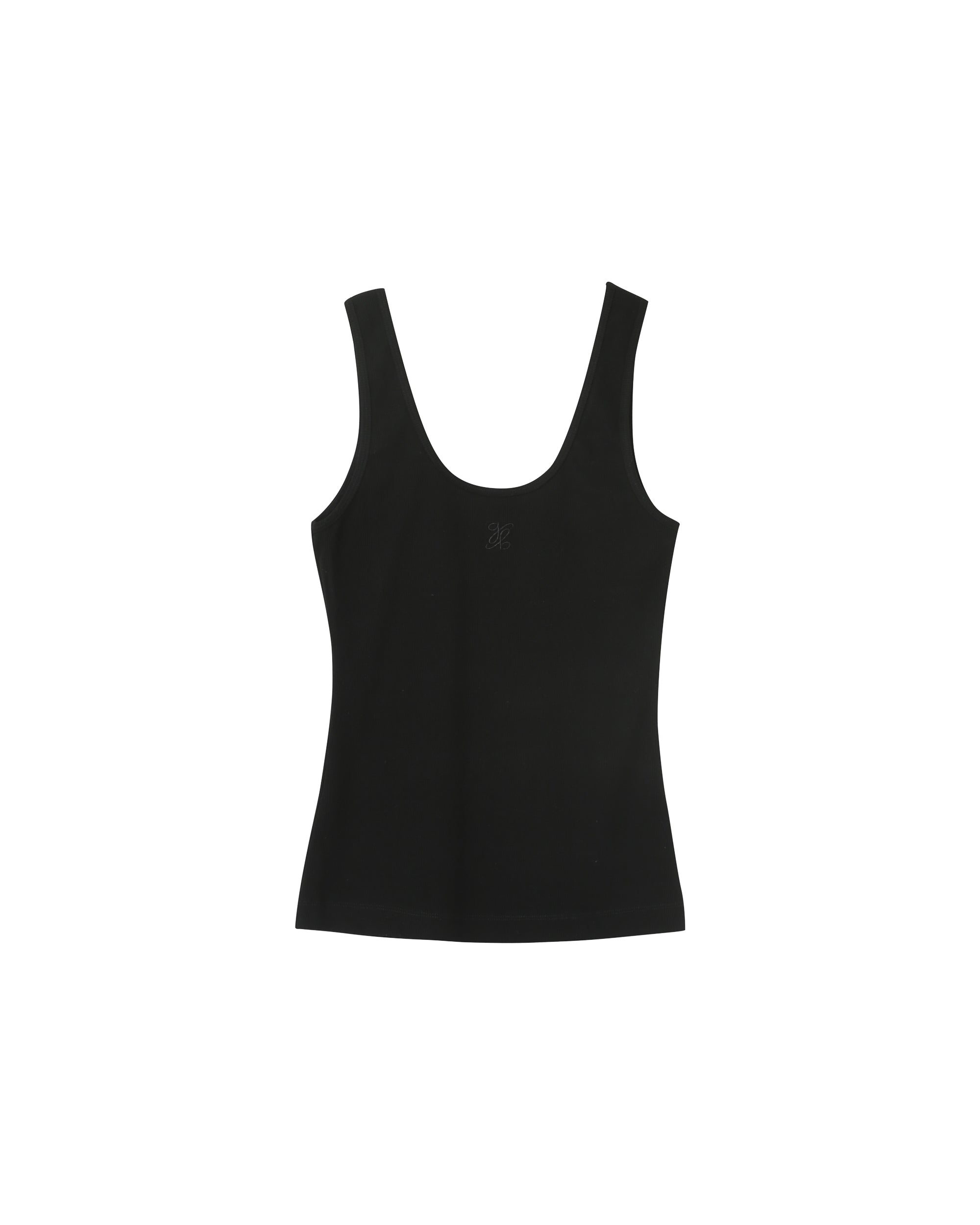 G&m embroidered tank top black Prince_13027