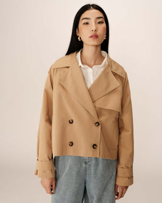 TRENCH CAMEL PRINTEMPS
