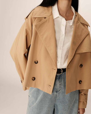 TRENCH CAMEL PRINTEMPS