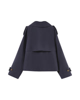 Short trench coat navy Printemps