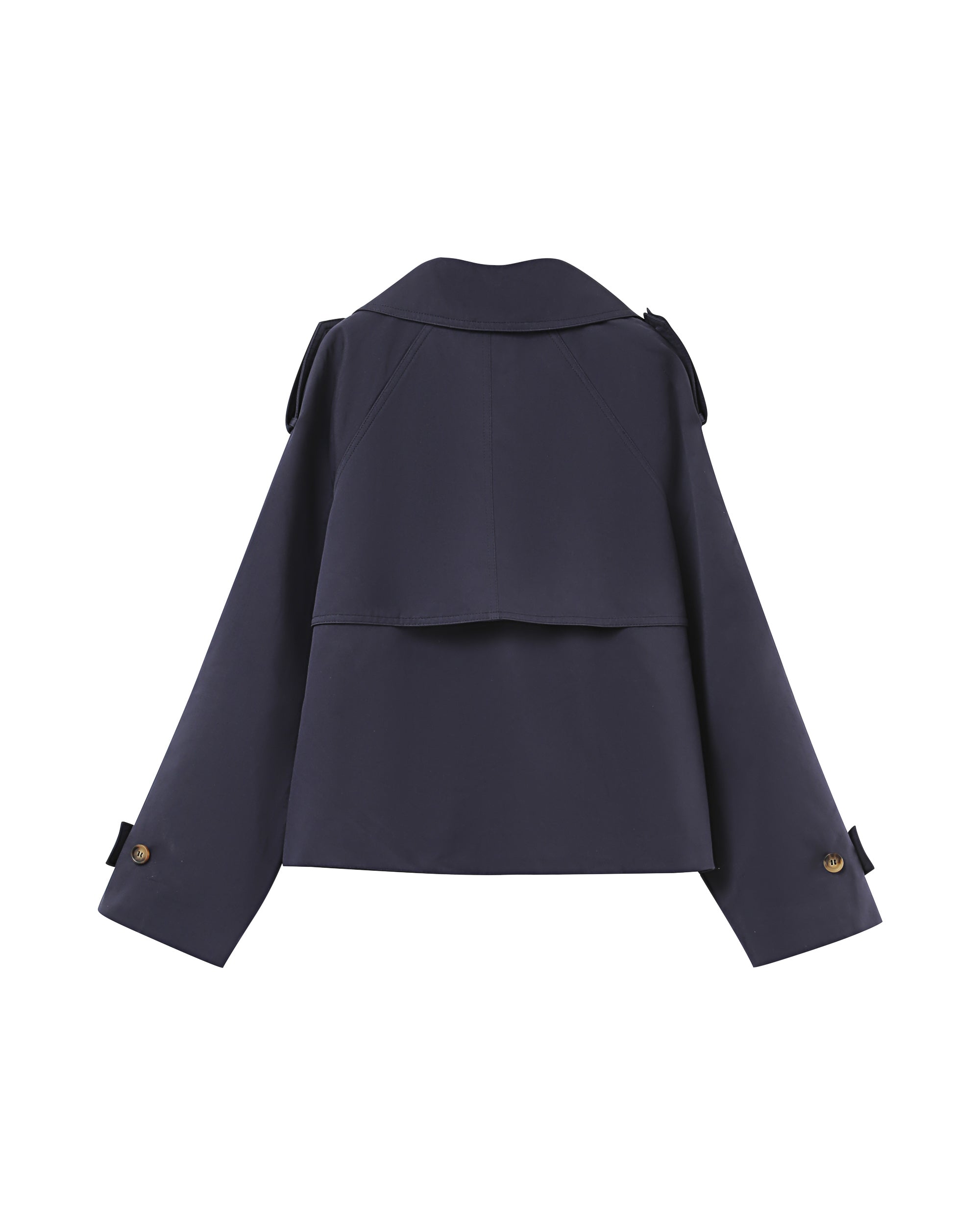 Short trench coat navy Printemps
