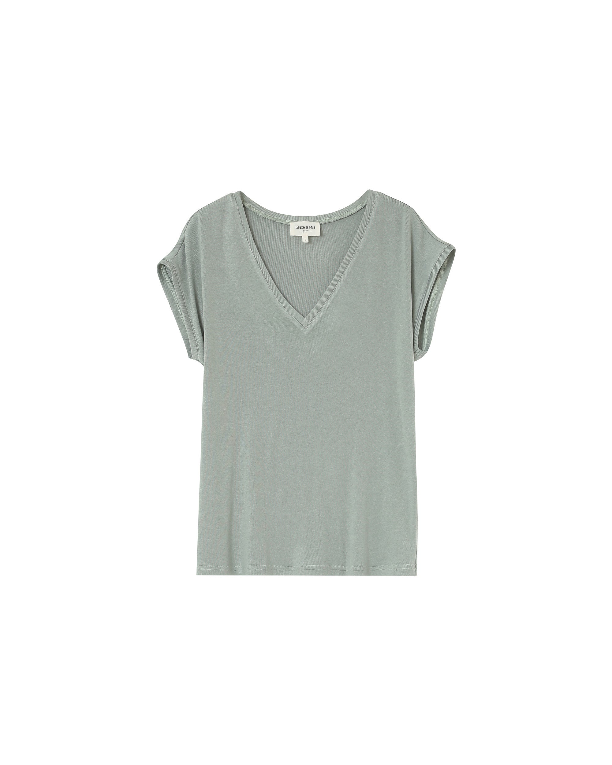 Fluid jersey top green Prosper_13033