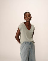 Fluid jersey top green Prosper_13033