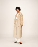 Long cotton trench coat beige Proust