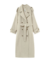 Long cotton trench coat ecru Proust