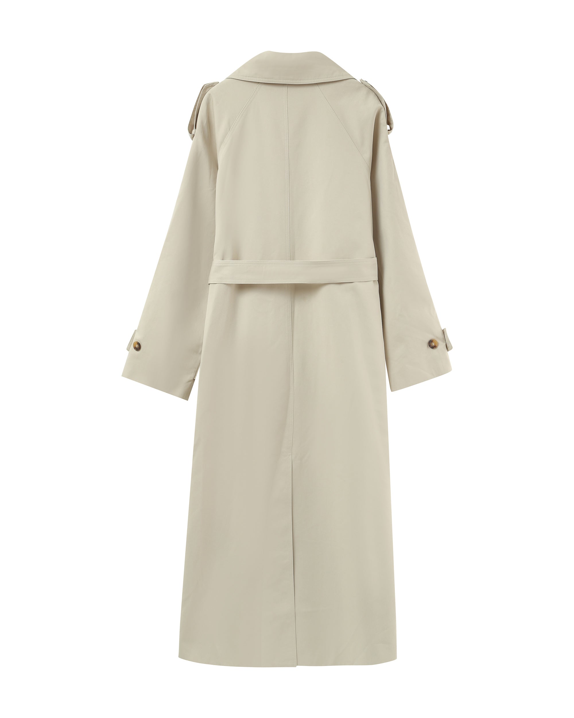Long cotton trench coat ecru Proust