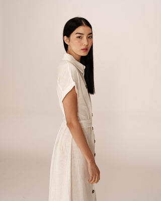 ROBE LONGUE ECRU PRUDENCE