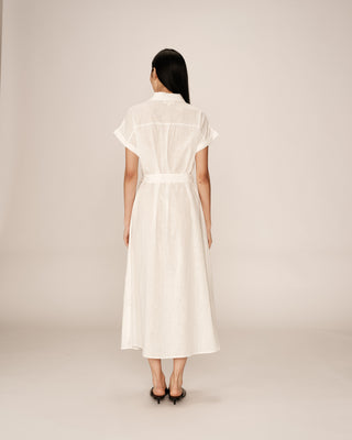 ROBE LONGUE ECRU PRUDENCE