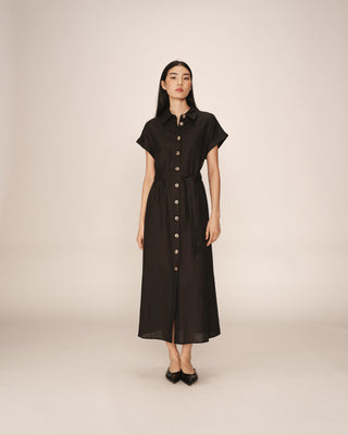 ROBE LONGUE NOIR PRUDENCE