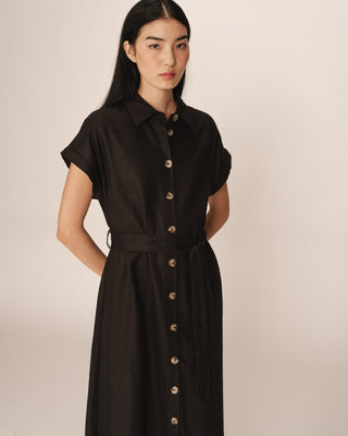 ROBE LONGUE NOIR PRUDENCE