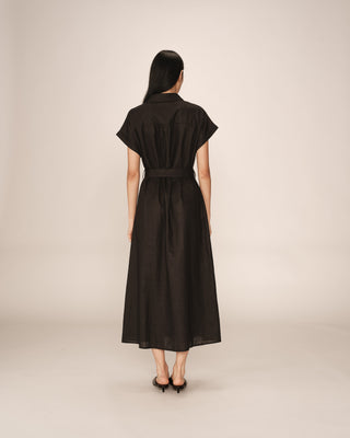 ROBE LONGUE NOIR PRUDENCE