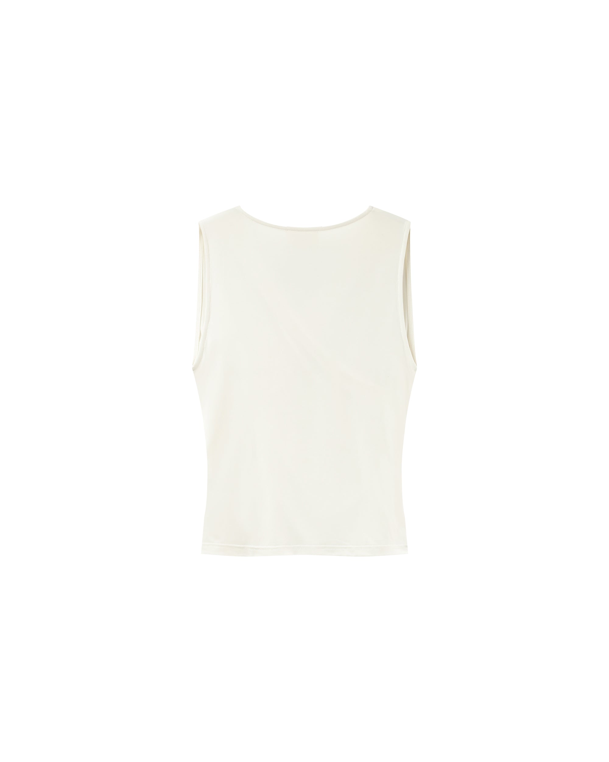Top sans manches drape ecru Pure