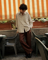 Pantalon tailleur chocolat Vanelis